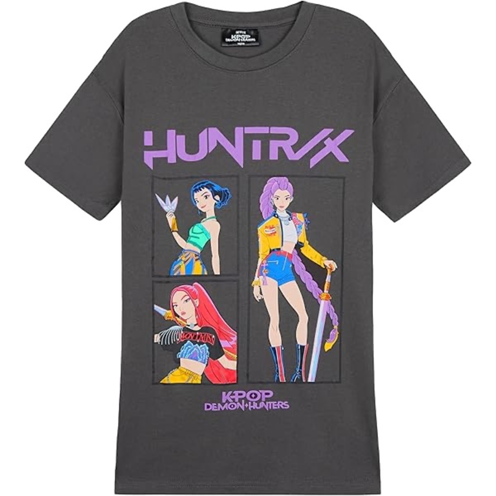 NWT- Huntrix K-POP demon Hunters graphic Tee - 7/8 kids